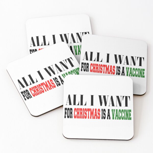 Item preview, All I want in christmas is a vaccine Sticker designed and sold by BadrLuke01.