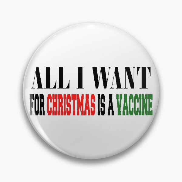 Item preview, All I want in christmas is a vaccine Sticker designed and sold by BadrLuke01.