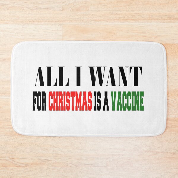 Item preview, All I want in christmas is a vaccine Sticker designed and sold by BadrLuke01.