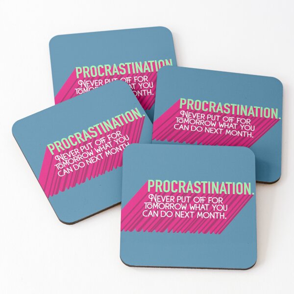 Item preview, Procrastination - Funny Ironic Bold Text designed and sold by ShadeSpotMatt.