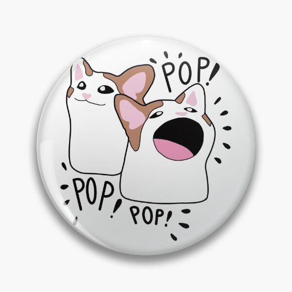 Item preview, Popping cat sticker set  designed and sold by ShinyDesignss.