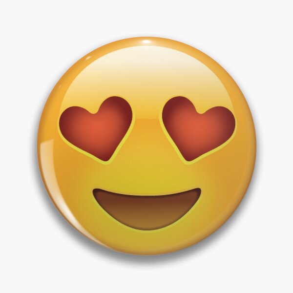 Item preview, smiling face with heart shaped eyes. designed and sold by Emojicone.