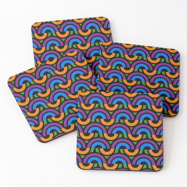 Item preview, Wavy Orange Psychedelic  Pattern with Seamless Design  designed and sold by eucagarland.