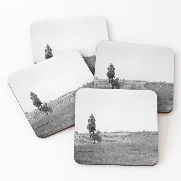 Item preview, Horseback Rider At New Zealand Infantry Brigade Horse Show - Vaucelles WW1 1918 designed and sold by warishellstore.