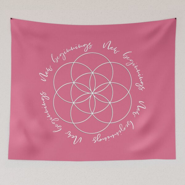 Item preview, New beginnings with the Seed of Life (Pink) designed and sold by squishyrainbow.