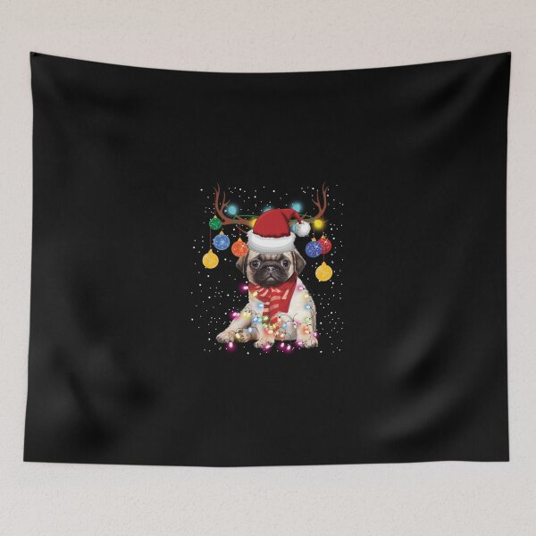 Item preview, Pug Dog Christmas Lights Funny Xmas designed and sold by Joppepgib62848.