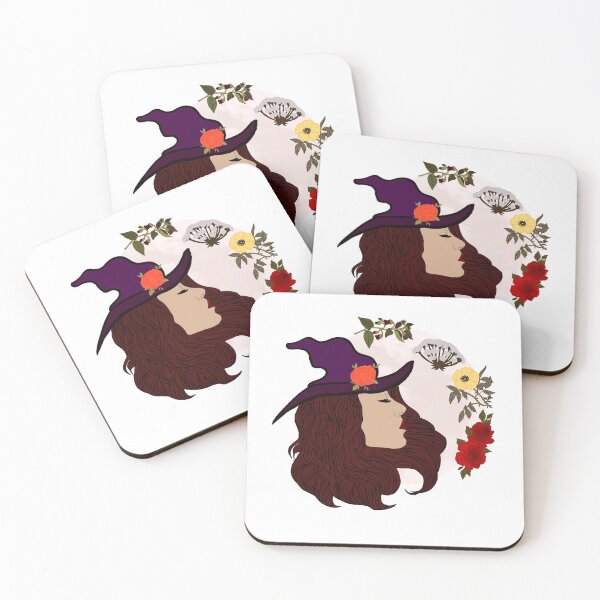 Item preview, Moon and Flower Witch - Purple designed and sold by Emily Boynton.