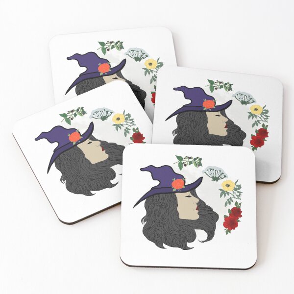 Item preview, Moon and Flower Witch - White designed and sold by Emily Boynton.
