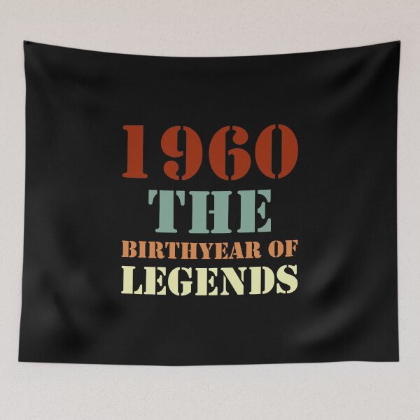 Item preview, Born In 1960 Birthday Of Legends designed and sold by YAnna9.