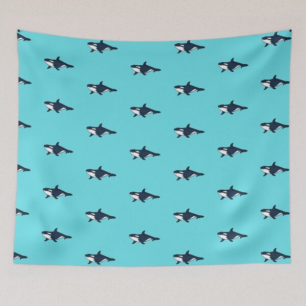 Item preview, Killer Whale on Blue Background designed and sold by Shaxspere.