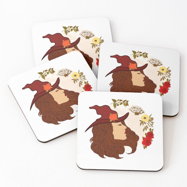 Item preview, Moon and Flower Witch - Red designed and sold by Emily Boynton.