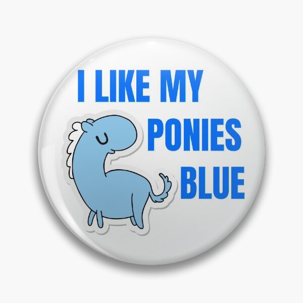 Item preview, I like my ponies blue designed and sold by NAMHSA.