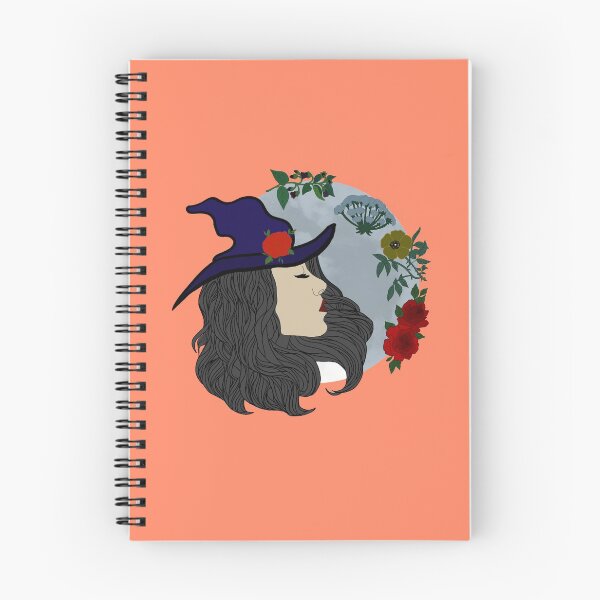 Item preview, Moon and Flower Witch - Grey designed and sold by Emily Boynton.
