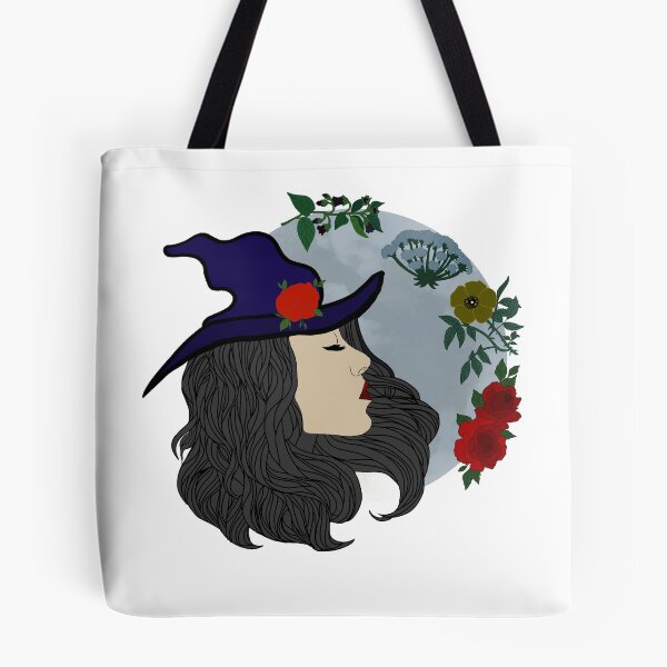 Item preview, Moon and Flower Witch - Grey designed and sold by Emily Boynton.