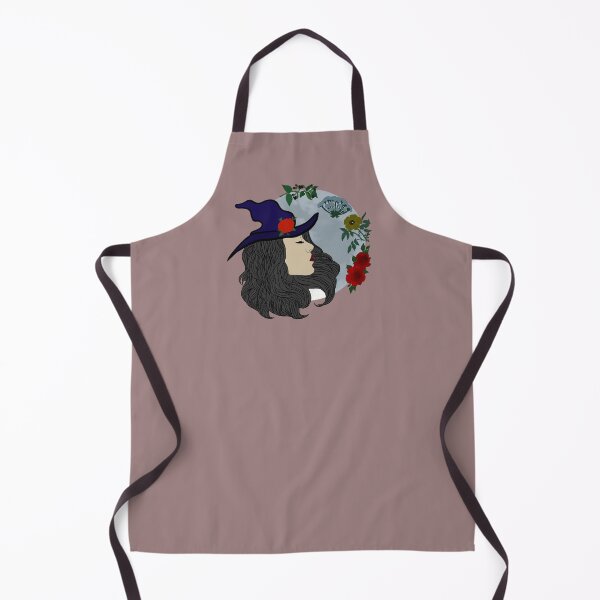 Item preview, Moon and Flower Witch - Grey designed and sold by Emily Boynton.