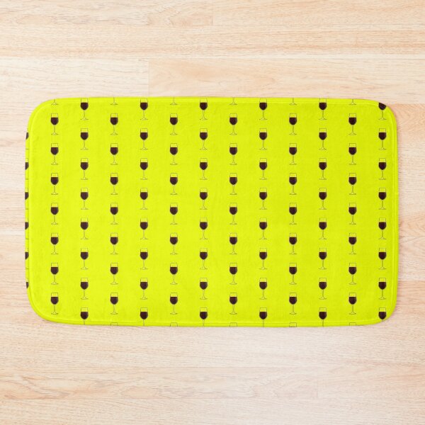 Item preview, Glass of Wine on Yellow Background designed and sold by Shaxspere.