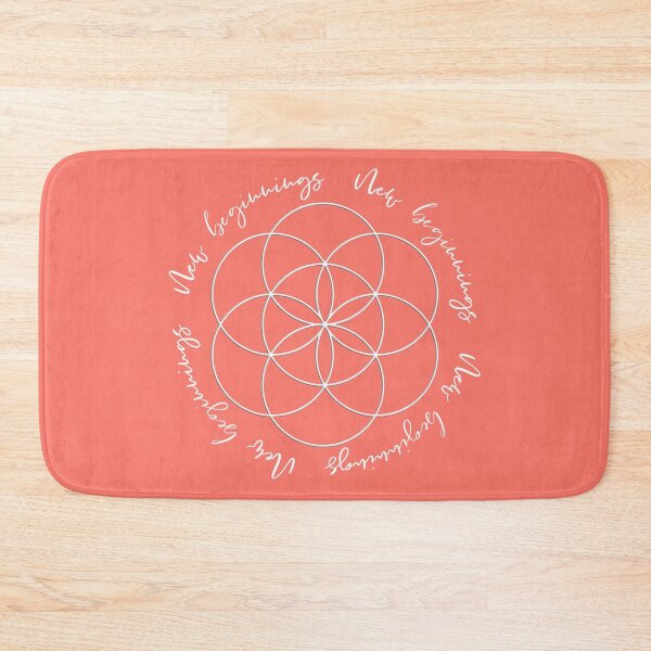 Item preview, New beginnings with the Seed of Life (Coral) designed and sold by squishyrainbow.