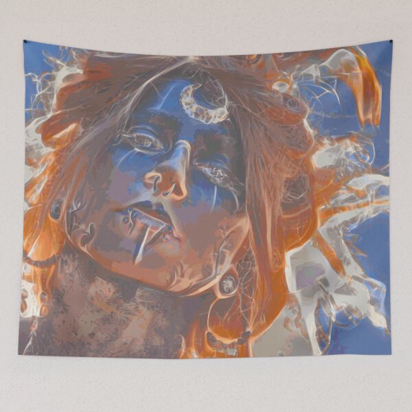 Item preview, Tribal Girl Shaman | Digital Painting designed and sold by Canavas.