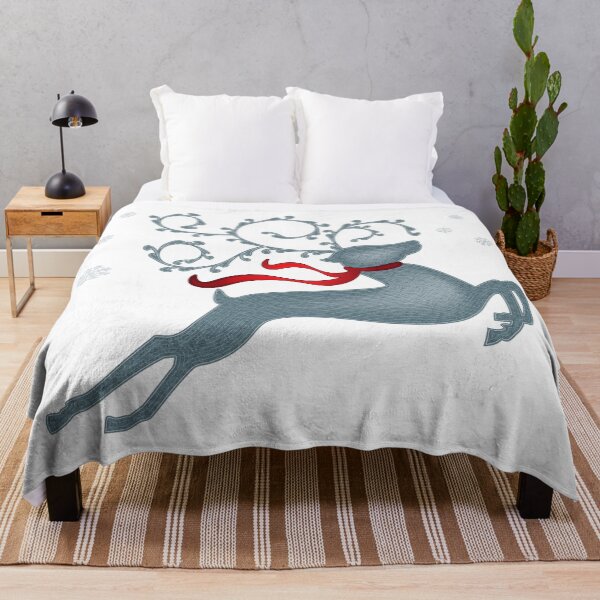 Item preview, Abstract Christmas Reindeer - White designed and sold by serenaking.