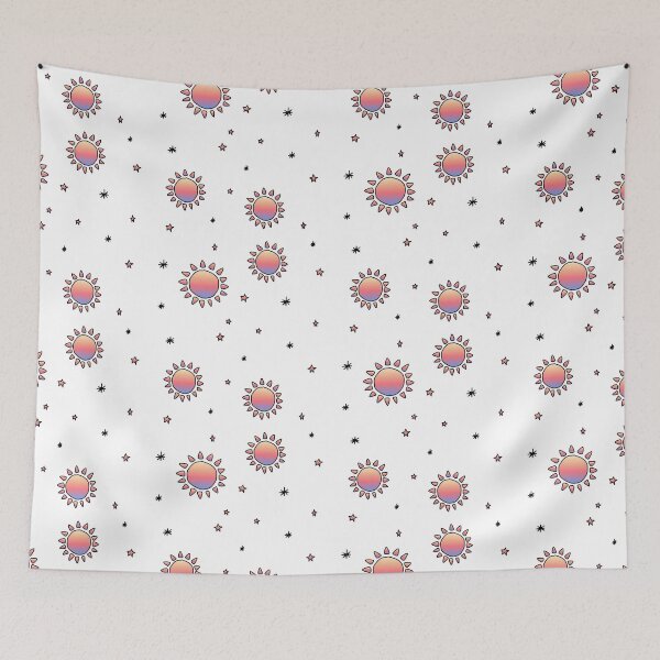Item preview, Ombre Sun and Stars Doodle designed and sold by Arexus.