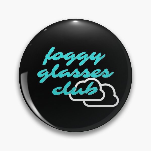 Item preview, Foggy Glasses Club Blue on Black designed and sold by MenMakeSammichs.
