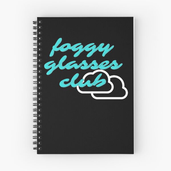 Item preview, Foggy Glasses Club Blue on Black designed and sold by MenMakeSammichs.