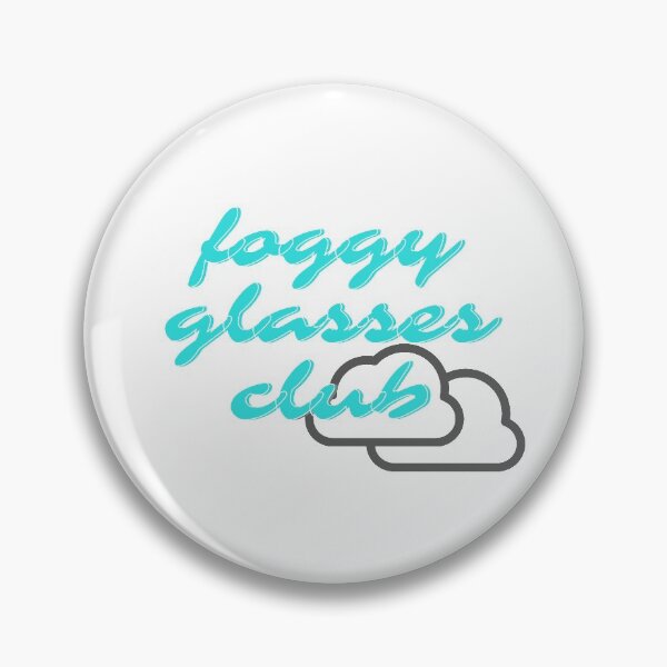Item preview, Foggy Glasses Club Blue Grey on White designed and sold by MenMakeSammichs.