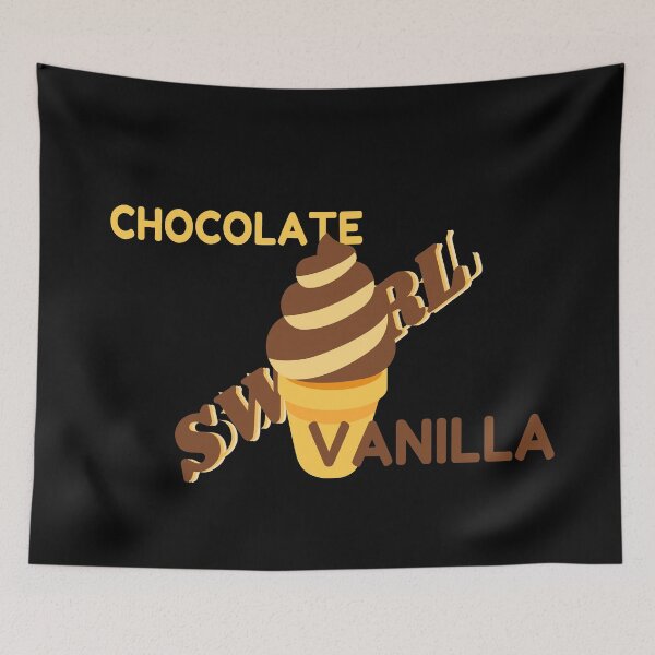 Item preview, Oitnb chocolate and vanilla swirl black designed and sold by oxoxoxo.
