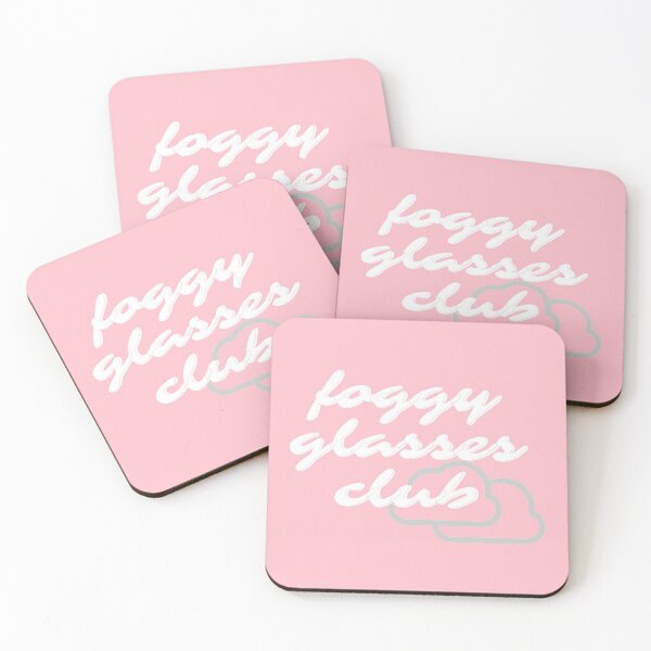 Item preview, Foggy Glasses Club Grey on Pink designed and sold by MenMakeSammichs.