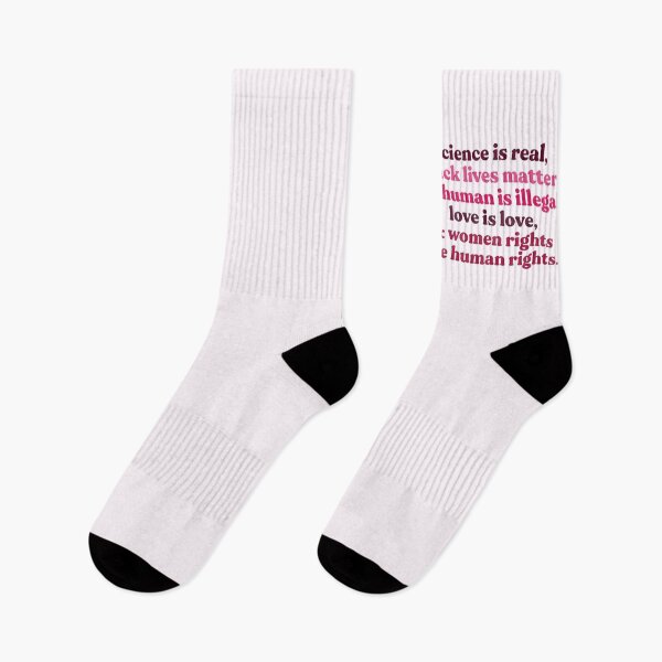 Item preview, Science is real, black lives matter, no human is illegal, love is love, and women rights are human rights designed and sold by HumanNation.
