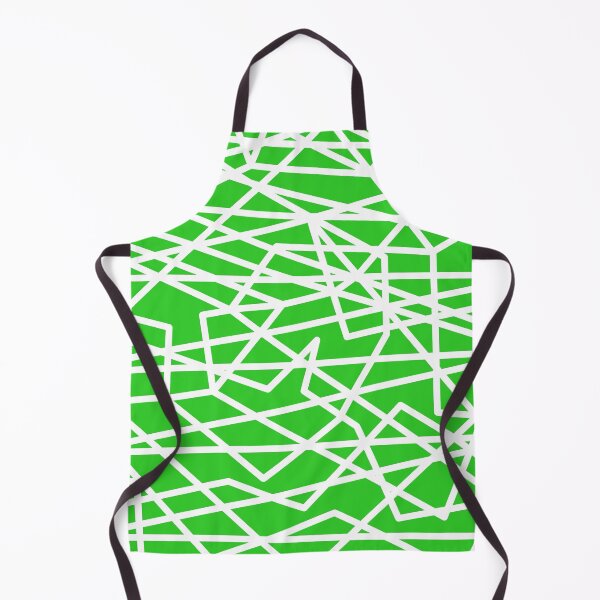Item preview, Green with White Geometric Lines designed and sold by Whoopsidoodle.