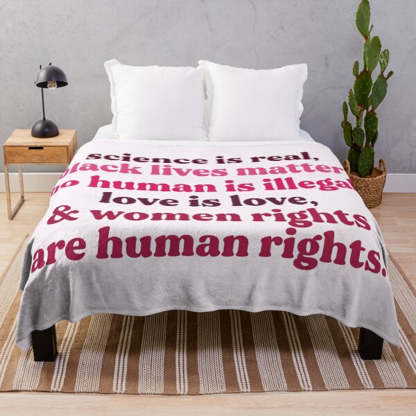 Item preview, Science is real, black lives matter, no human is illegal, love is love, and women rights are human rights designed and sold by HumanNation.