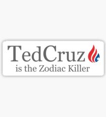 Pegatina Ted Cruz es el asesino del zodiaco