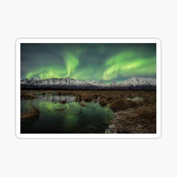 Aurora Waves II Sticker