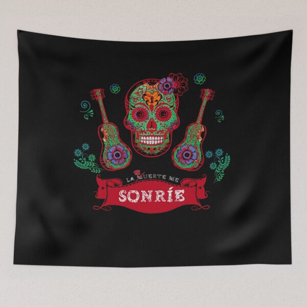 Item preview, La suerte me sonríe Luck smiles on me dia de los muertos designed and sold by Camelot71.