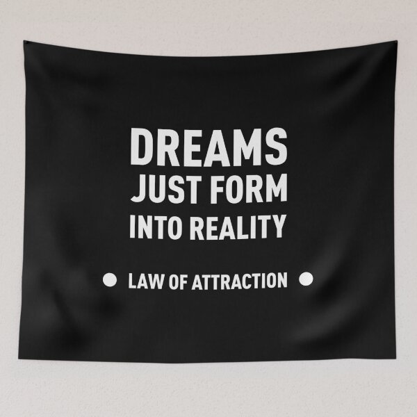 Item preview, Dreams Just Form Into Reality *Law Of Attraction* (White) designed and sold by FilipeFerreira.