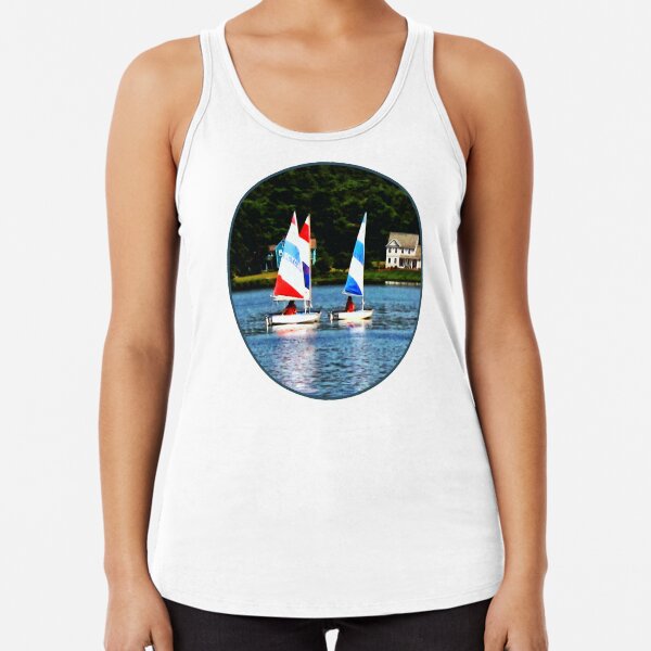Striped Sails Racerback Tank Top