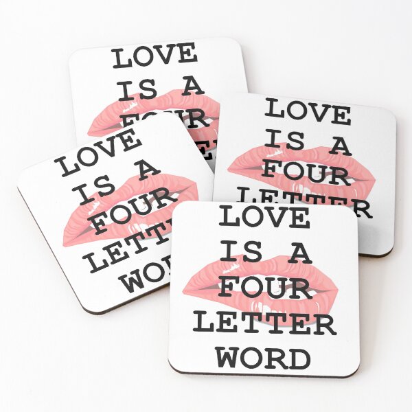 Item preview, Love is a Four Letter Word A Wordman Design designed and sold by Oak Mountain.