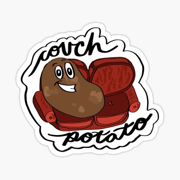 Don't be a potato console gaming couch potatoe' Sticker