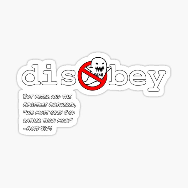 Disobey Sticker