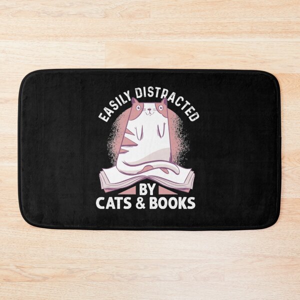 Item preview, Easily Distracted By Cats And Books  designed and sold by AylinGraves.