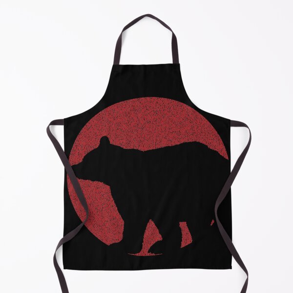 Item preview, Distressed Minimalist Red Sun Bear Silhouette designed and sold by pelagio.