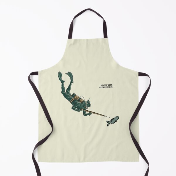 Item preview, Underwater Spearfishing Scuba Diver with Fish URM designed and sold by urmaddad.