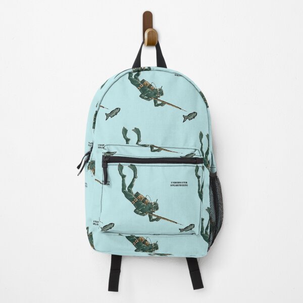 Item preview, Underwater Spearfishing Scuba Diver with Fish URM designed and sold by urmaddad.