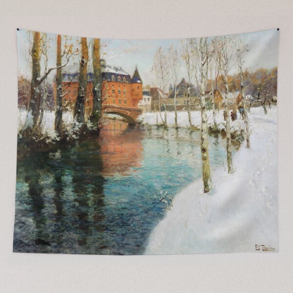 Aperçu de l'œuvre Un château en Normandie - Frits Thaulow créée et vendue par CJET.