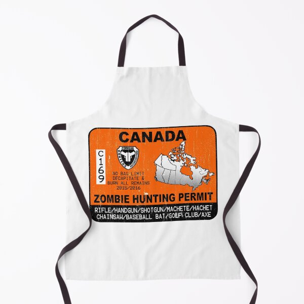 Item preview, Zombie Hunting Permit Canada designed and sold by TheInsanely.