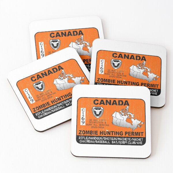 Item preview, Zombie Hunting Permit Canada designed and sold by TheInsanely.
