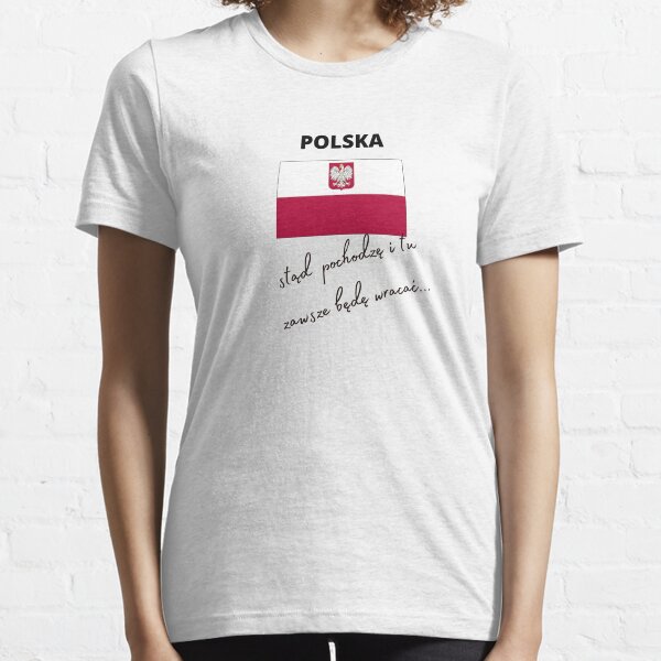 Camiseta Adultos Estampado de Polonia Polska Eagle polaco de la Copa del Mundo de manga corta Camiseta