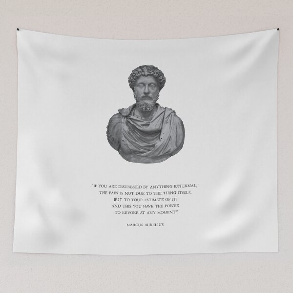 Item preview, Marcus Aurelius quote poster print stoicism designed and sold by Chockahs.