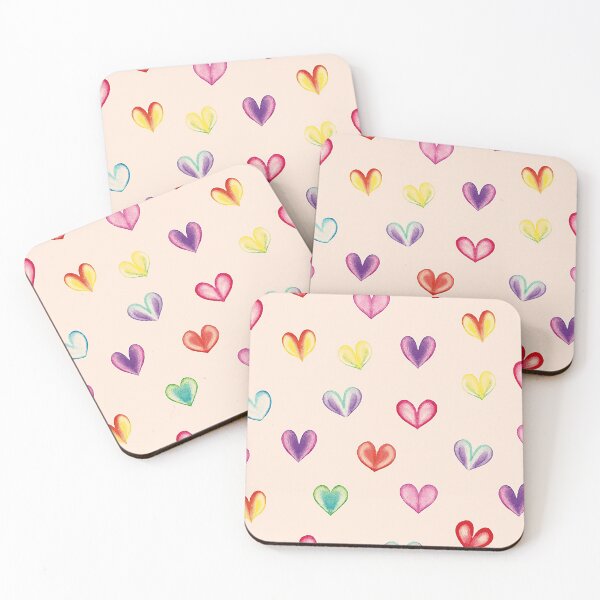 Item preview, heart multi color pattern designed and sold by cutecrazytshirt.